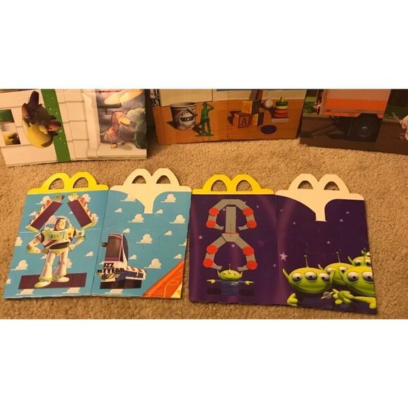 Disney's Toy Story UK McDonalds Set of 5 Happy Meal Boxes Unused, Mint - Picture 10 of 10
